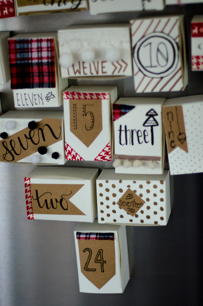 DIY Magnetic Advent Calendar