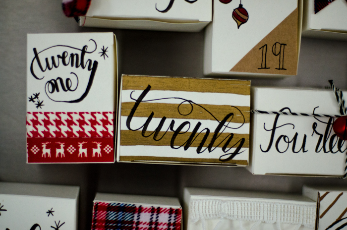 DIY Magnetic Advent Calendar