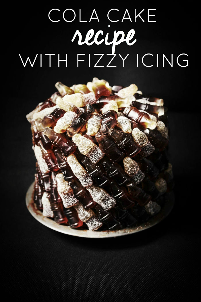 Cola Cake Recipe with Fizzy Icing! How cool is that!