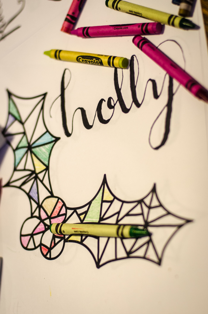 3 Free Geometric Holiday Colouring Sheets