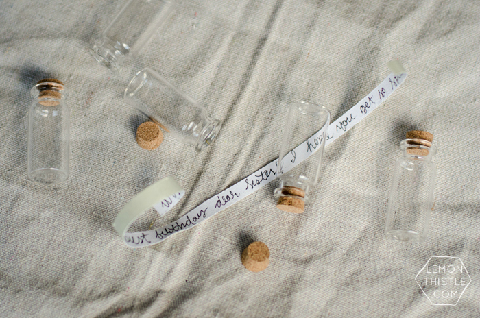 So much fun! Tiny Message in a Bottle