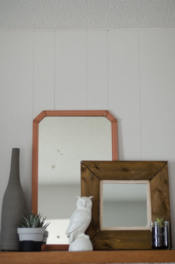 DIY Rustic Mirror for 5 Lemon Thistle