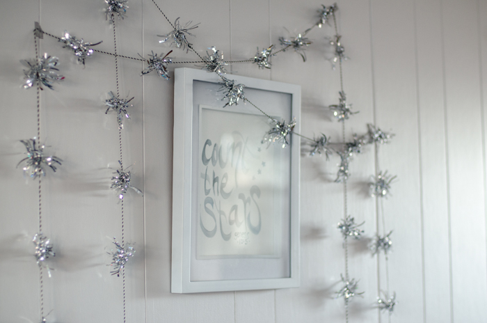 DIY Sparkly Garland (perfectly for New Years Eve!)