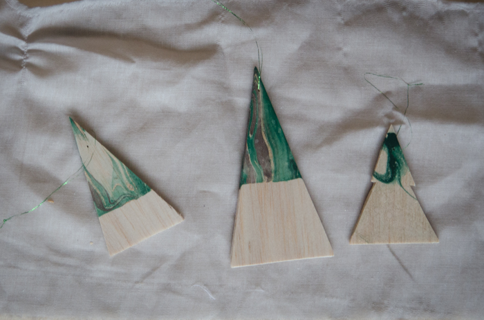 DIY Hand Marbled Ornaments and Tags 3 ways!