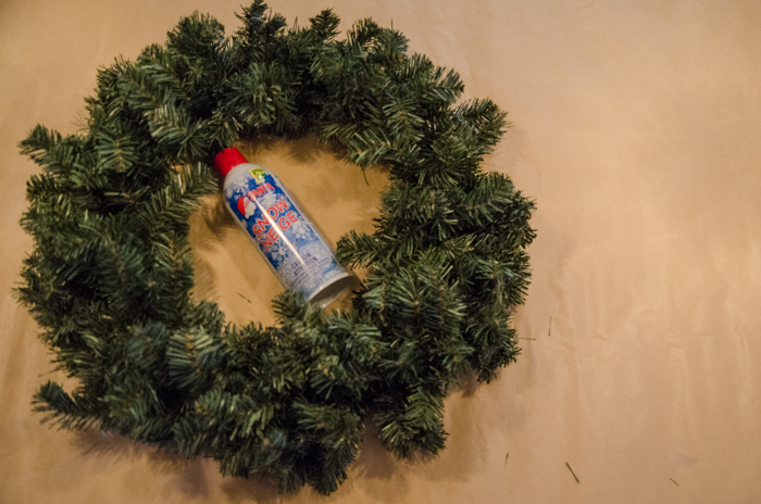 DIY Flocked and Tartan Wreath