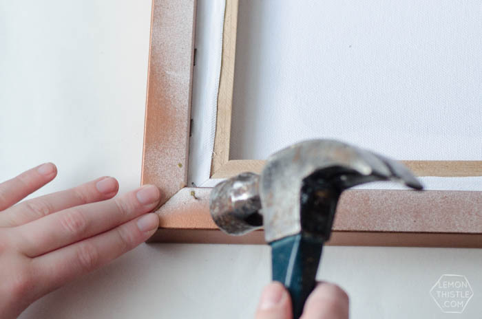 DIY Constellation Painting and Copper Frame