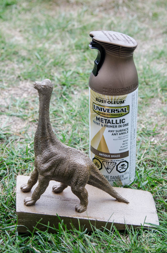 DIY Dinosaur Door Stop- An Anthropologie Knock Off!