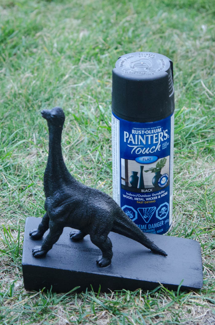 DIY Dinosaur Door Stop- An Anthropologie Knock Off!