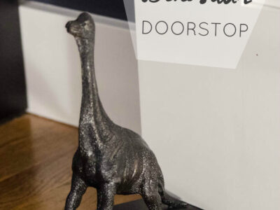 DIY Dinosaur Doorstop- cute! I like it better than the Anthro version!