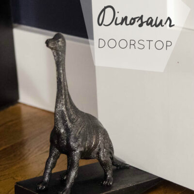 DIY Dinosaur Doorstop- cute! I like it better than the Anthro version!