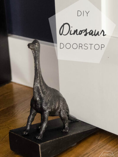 DIY Dinosaur Doorstop- cute! I like it better than the Anthro version!