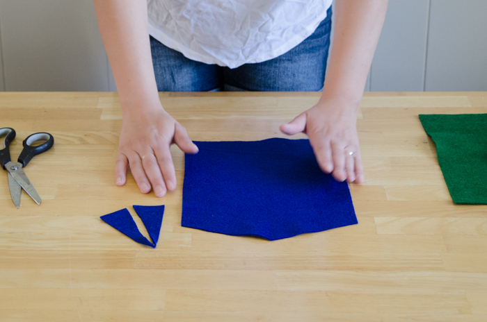 DIY Hand Painted Wall Hangings from Felt- these are super cute for a nursery!