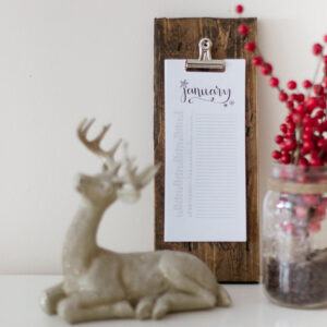 DIY Wooden Calendar Holder