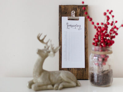DIY Wooden Calendar Holder