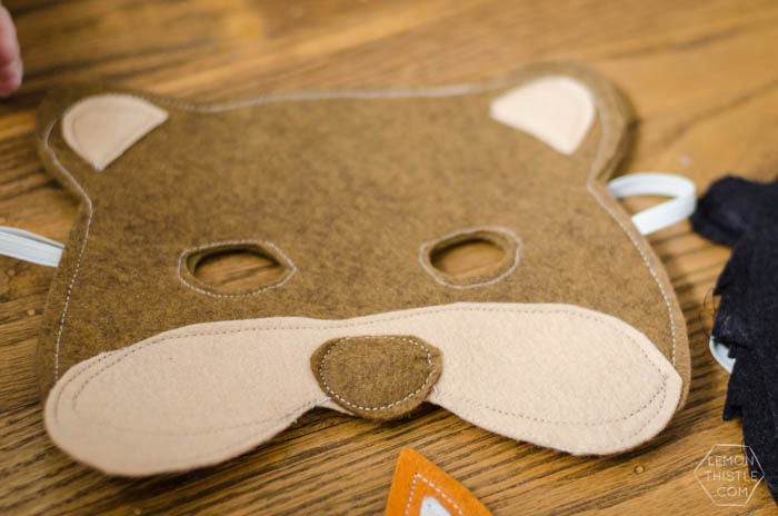 DIY Felt Bear Mask