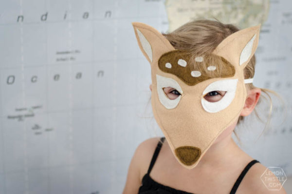 Deer Felt Mask DIY Tutorial