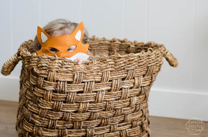 Felt Fox Mask for make believe