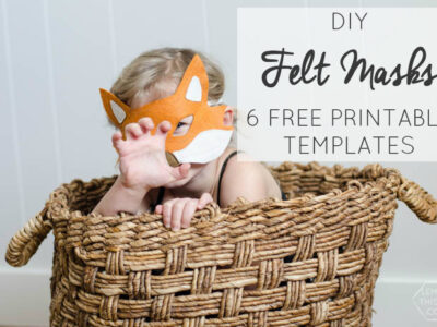 I love these DIY Felt Masks- 6 Free Printable Templates!