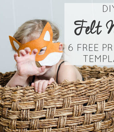 I love these DIY Felt Masks- 6 Free Printable Templates!