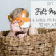 I love these DIY Felt Masks- 6 Free Printable Templates!