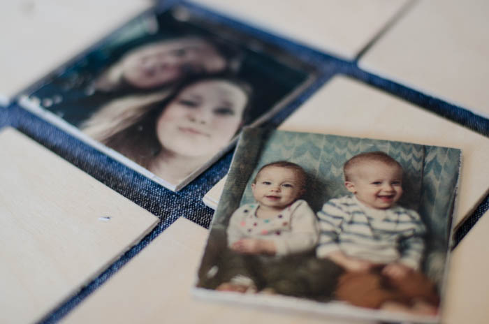 DIY Wooden Photo Transfer Memory Game- what a fun gift idea! I loved Concentration as a kid