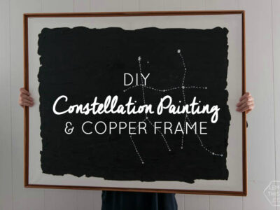 DIY Constellation Painting and Copper Frame