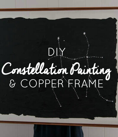 DIY Constellation Painting and Copper Frame
