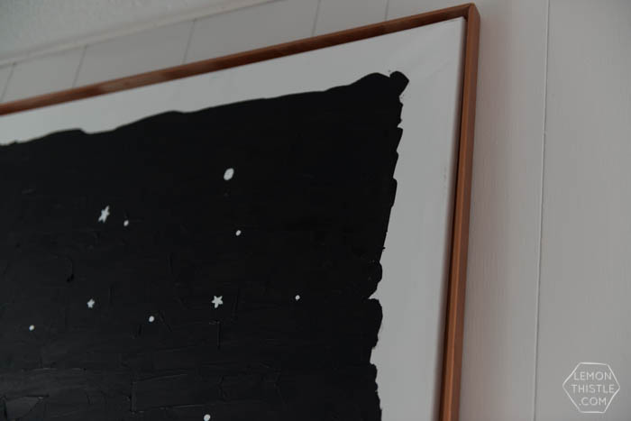 DIY Constellation Painting and Copper Frame