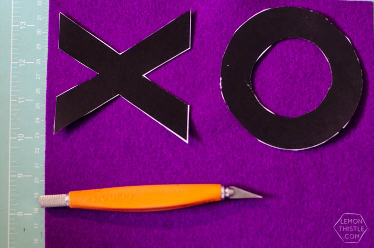 DIY Ombre XO Felt Garland- perfect for Valentines Day!