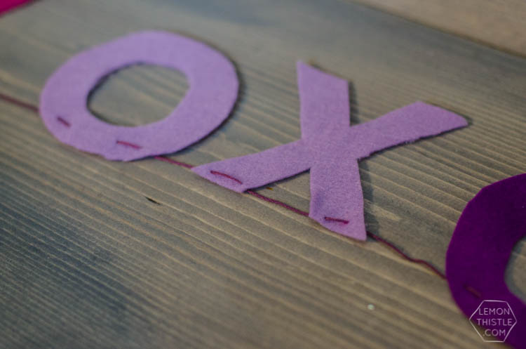 DIY Ombre XO Felt Garland- perfect for Valentines Day!