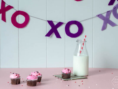 DIY Ombre XO Felt Garland- perfect for Valentines Day!