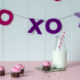 DIY Ombre XO Felt Garland- perfect for Valentines Day!