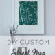 DIY Custom Street Map Wall Art (Step by step!)