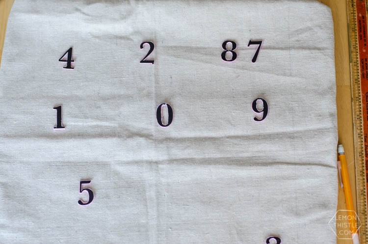 DIY Special Dates Pillow- I love meaningful home decor