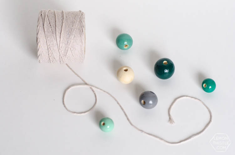 DIY Pinch Proof Wooden Bead Necklace- perfect for St Patrick's Day!