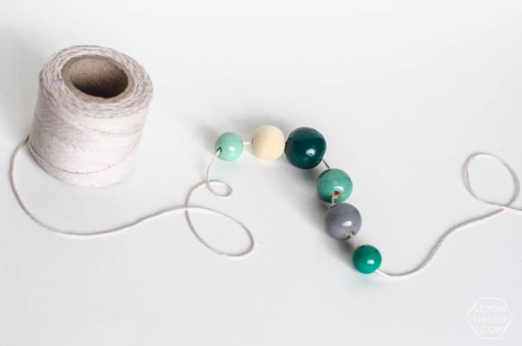 DIY Pinch Proof Wooden Bead Necklace- perfect for St Patrick's Day!