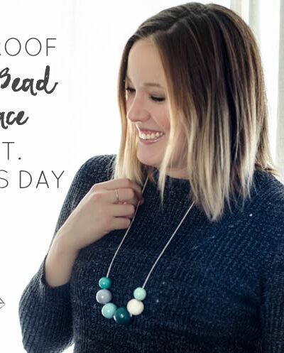 DIY Pinch Proof Wooden Bead Necklace- perfect for St Patrick's Day!