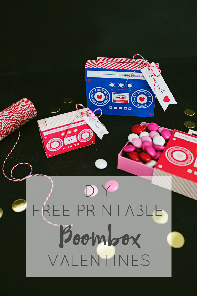 DIY Boombox Valentine's Lemon Thistle