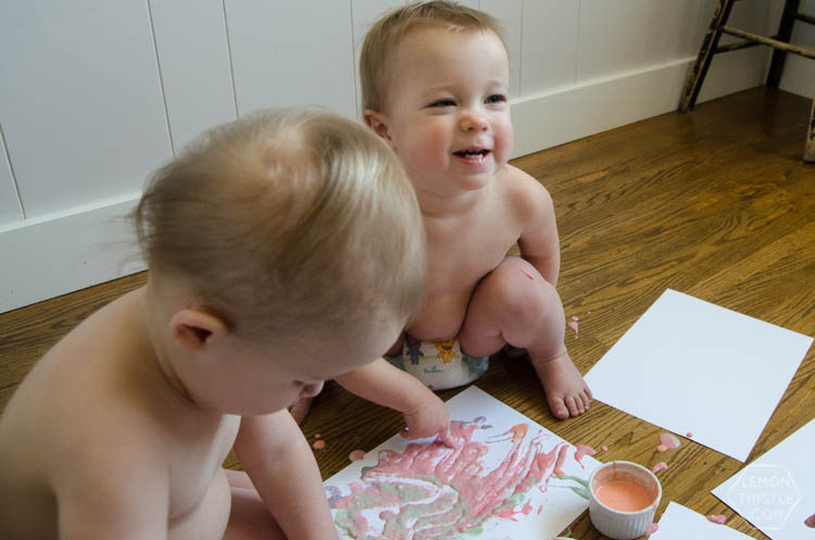 DIY Finger Painted Envelope Valentines- perfect for grandparents!