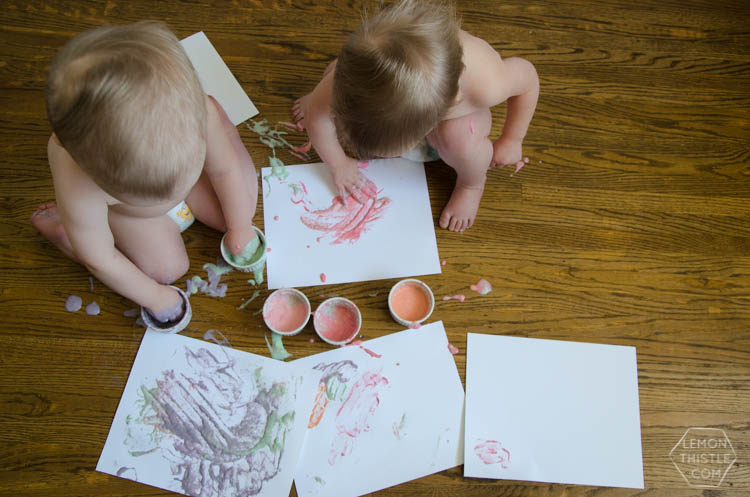 DIY Finger Painted Envelope Valentines- perfect for grandparents!