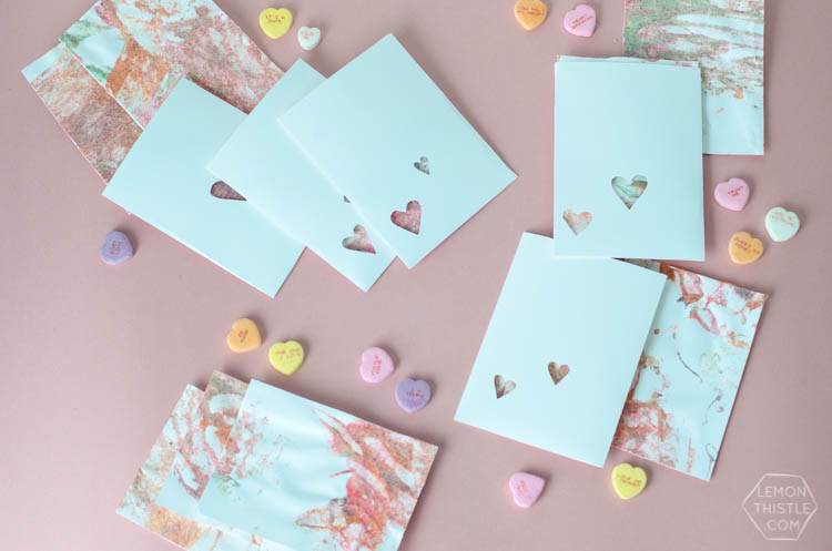 DIY Finger Painted Envelope Valentines- perfect for grandparents!
