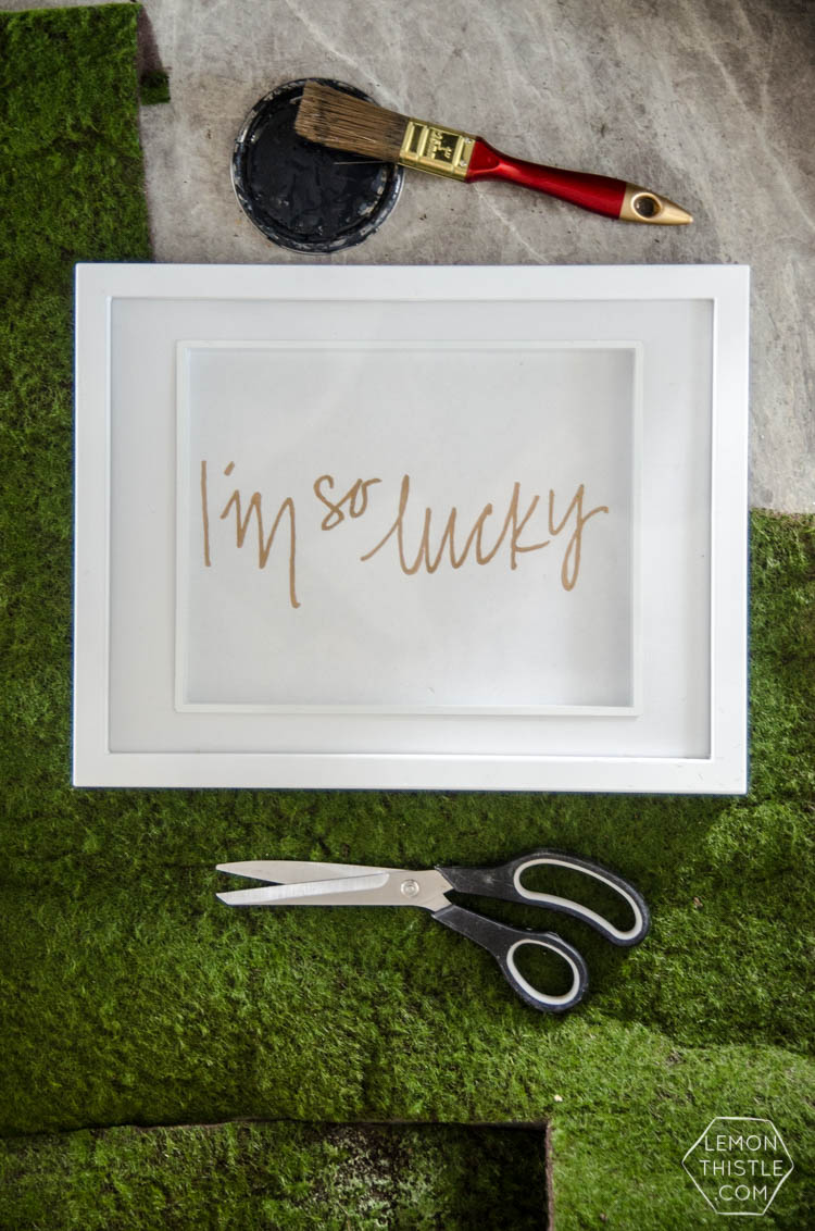 DIY Moss Framed Chalkboard- such a cool idea!