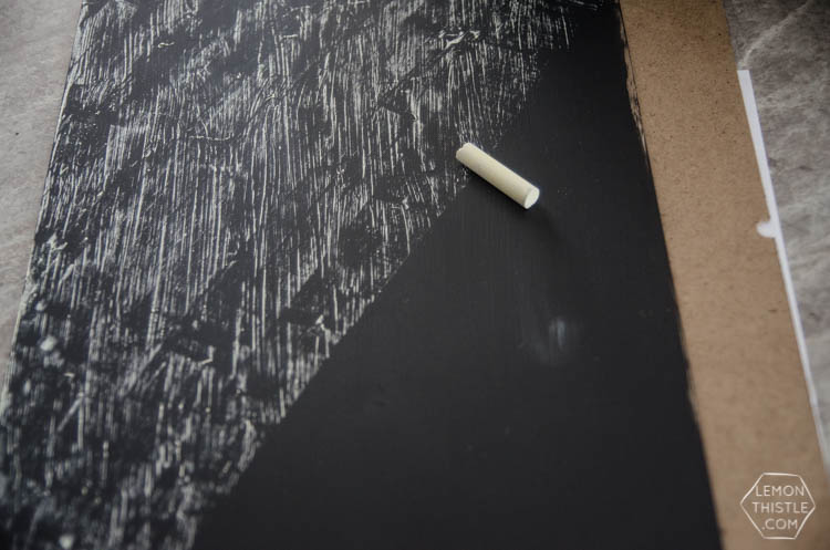 DIY Moss Framed Chalkboard- such a cool idea!