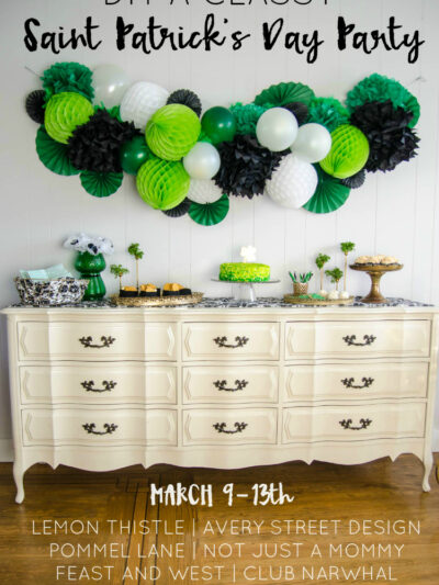 DIY your way to a classy Saint Patrick's Day Party!