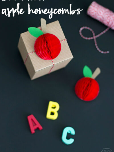 Mini Honeycomb Apples for Teacher Appreciation Week | like-the-cheese.com for Lemon Thistle