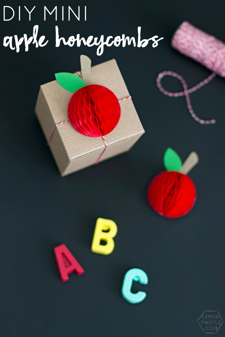 Mini Honeycomb Apples for Teacher Appreciation Week | like-the-cheese.com for Lemon Thistle