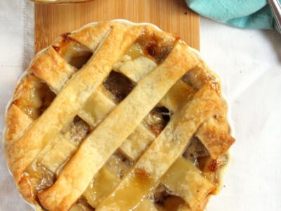 Chocolate Chip Banana Nutella Pie For One- Holy Yum!