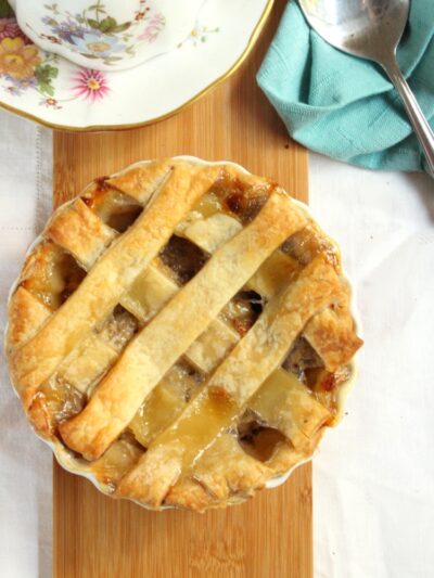 Chocolate Chip Banana Nutella Pie For One- Holy Yum!