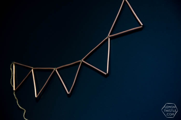 DIY Copper Pipe Bunting