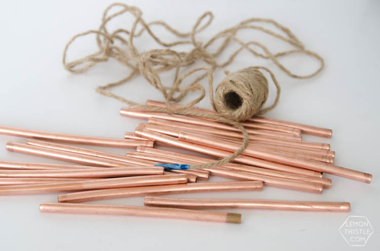 DIY Copper Pipe Bunting